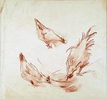 FILIPPO DE PISIS, Chickens, red chalk
